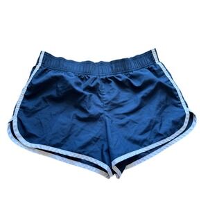 PINK Victoria's Secret Dolphin Shorts Women S‎ Navy Blue Good Distressed Logo